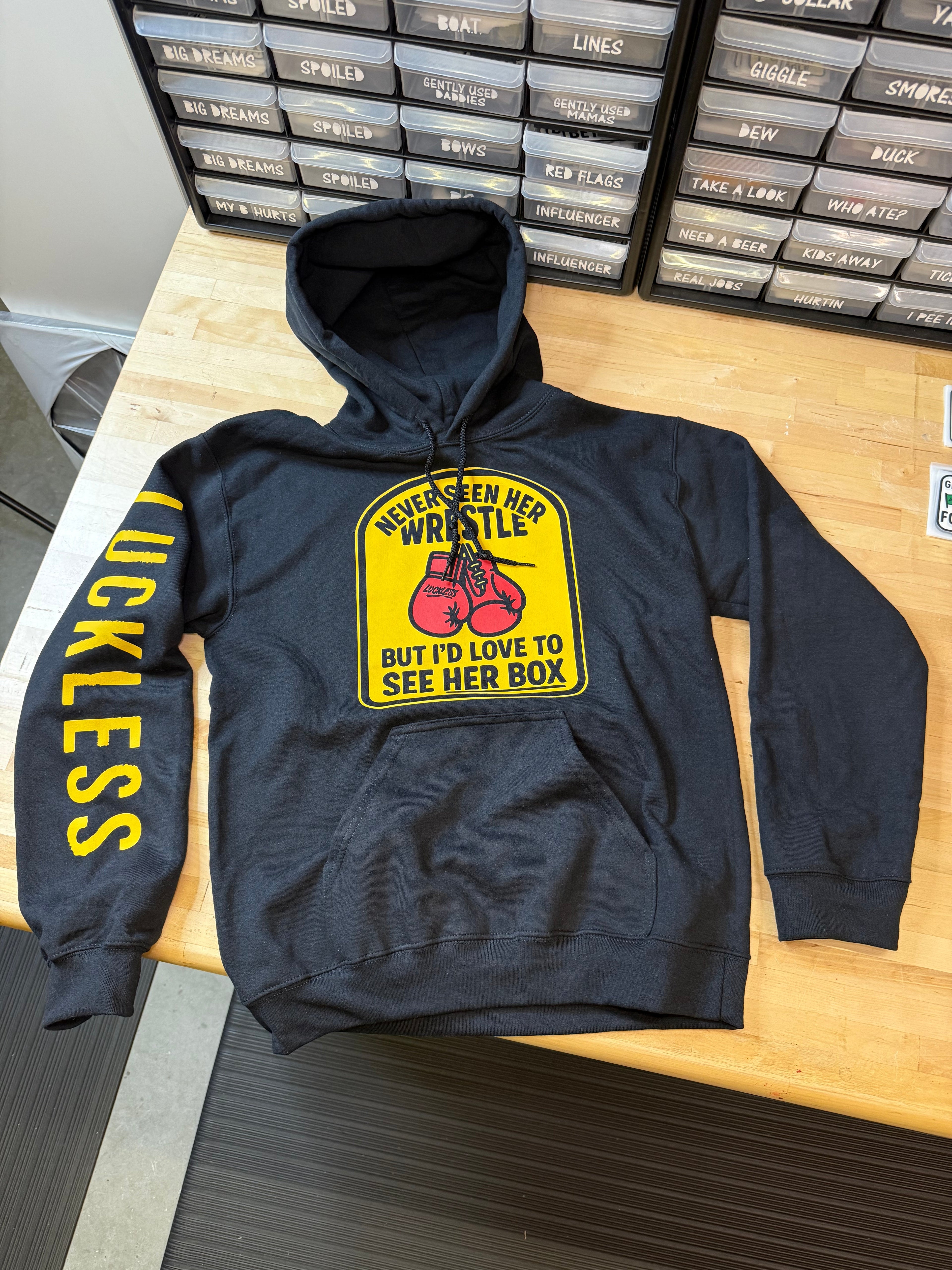 Love to See Her Box Hoodie