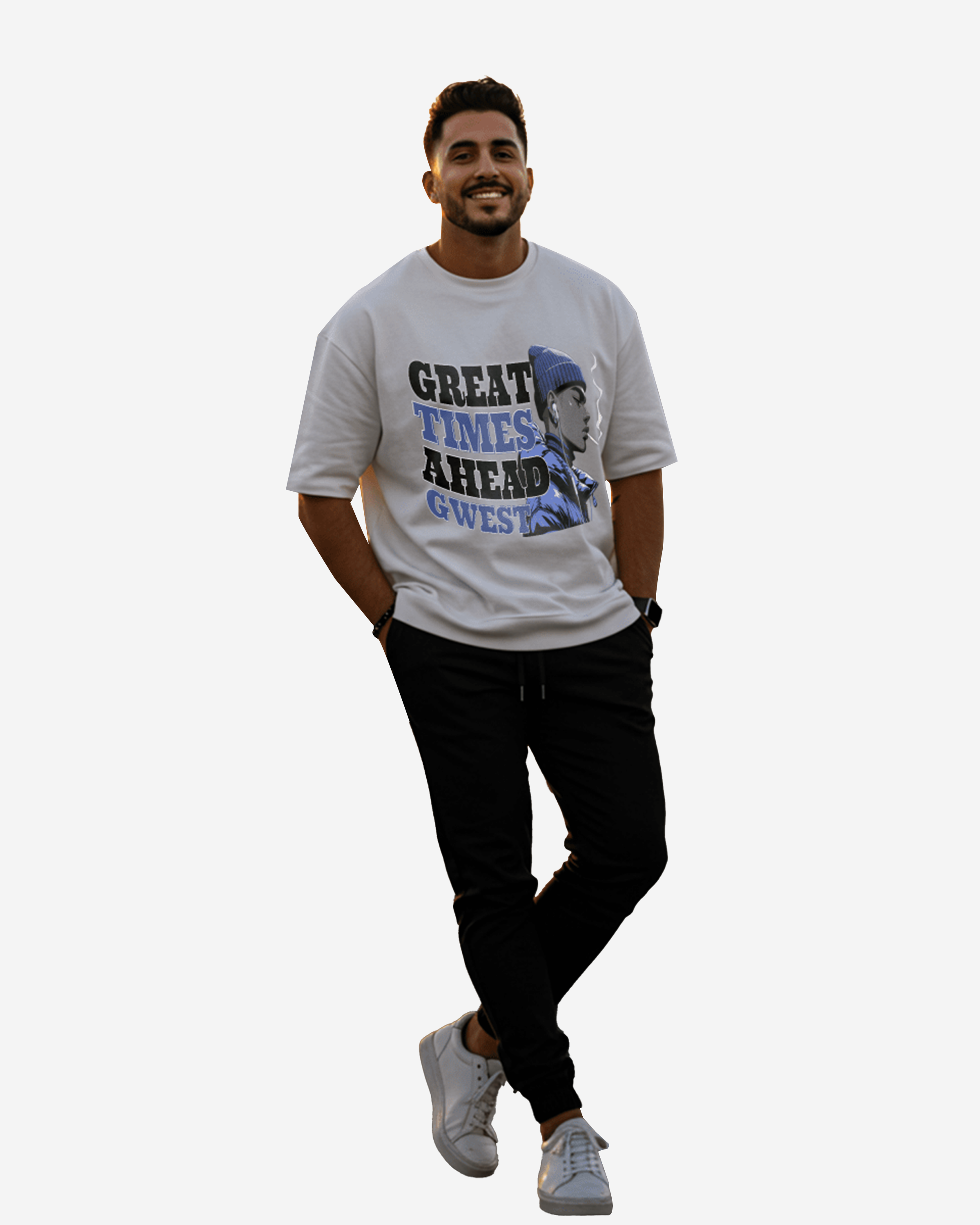 G West Great Times Ahead Oversized Men's T-Shirt